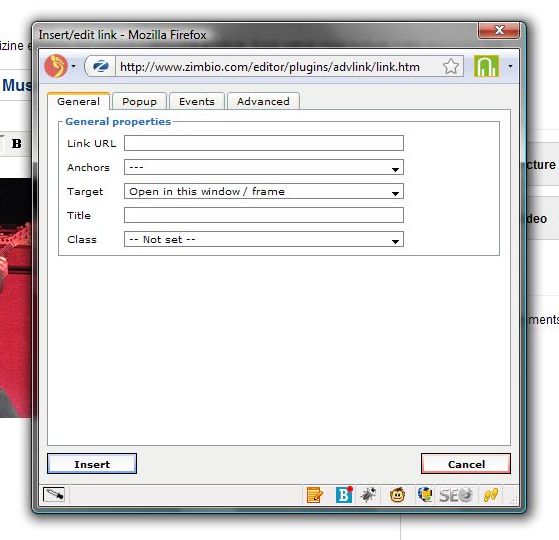 Add A Link box detail