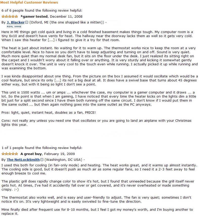 Holmes HFH421 reviews