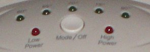 Portable Space Heater Power Button