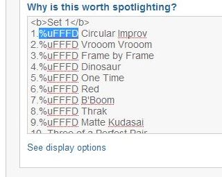 Replacing uFFFD
