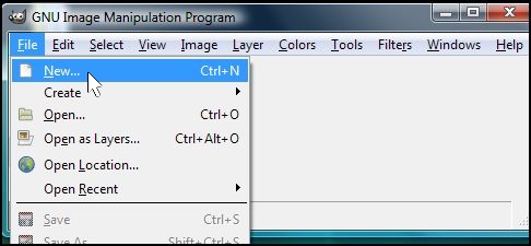 GIMP Select New