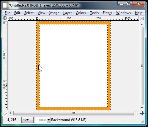GIMP Border Filled In