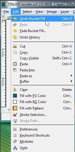 GIMP Border Filled In