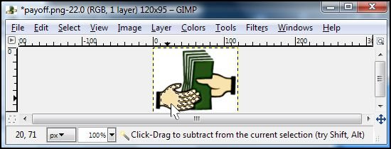 GIMP Fuzzy Select Hand