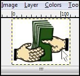 GIMP Select Both Hands
