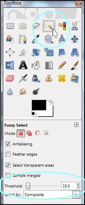 Click Fuzzy Select Tool
