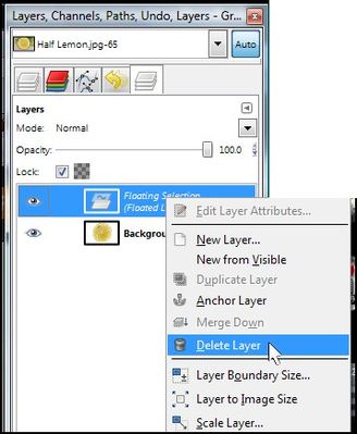 Delete Background Layer
