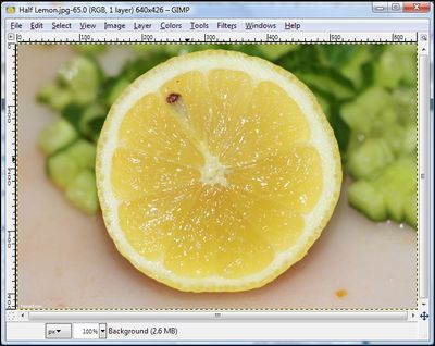 Starting Image - Half Lemon