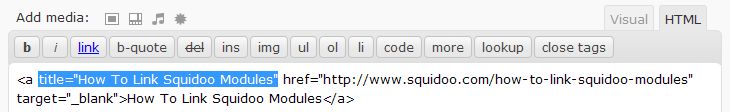 Title Attribute Highlighted